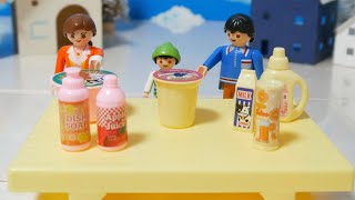 【おままごと】おかいものごっこ たくさん買ってレジでピッ☆ おとうさん危機一髪 100均おもちゃで遊ぼう！セリア Seria わくわくおかいものセット こつめママ プレイモービル