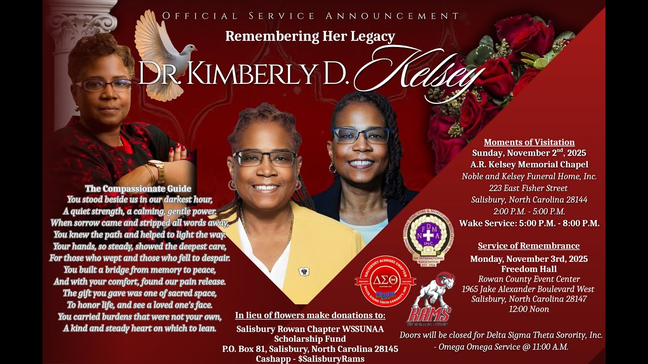 Dr. Kimberly Kelsey's Memorial Service