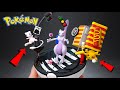 Pokémon Clay Art - Mewtwo & Mew Pikachu Diorama