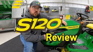 2021 John Deere S120 Riding Mower Walkaround and Mower Review