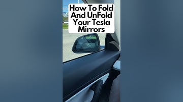 How To Fold And Unfold #Tesla Mirrors #shorts
