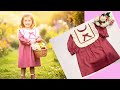 Winter Baby Frock Cutting And Stitching/New Design Square Yoke With Frill Winter Baby Frock