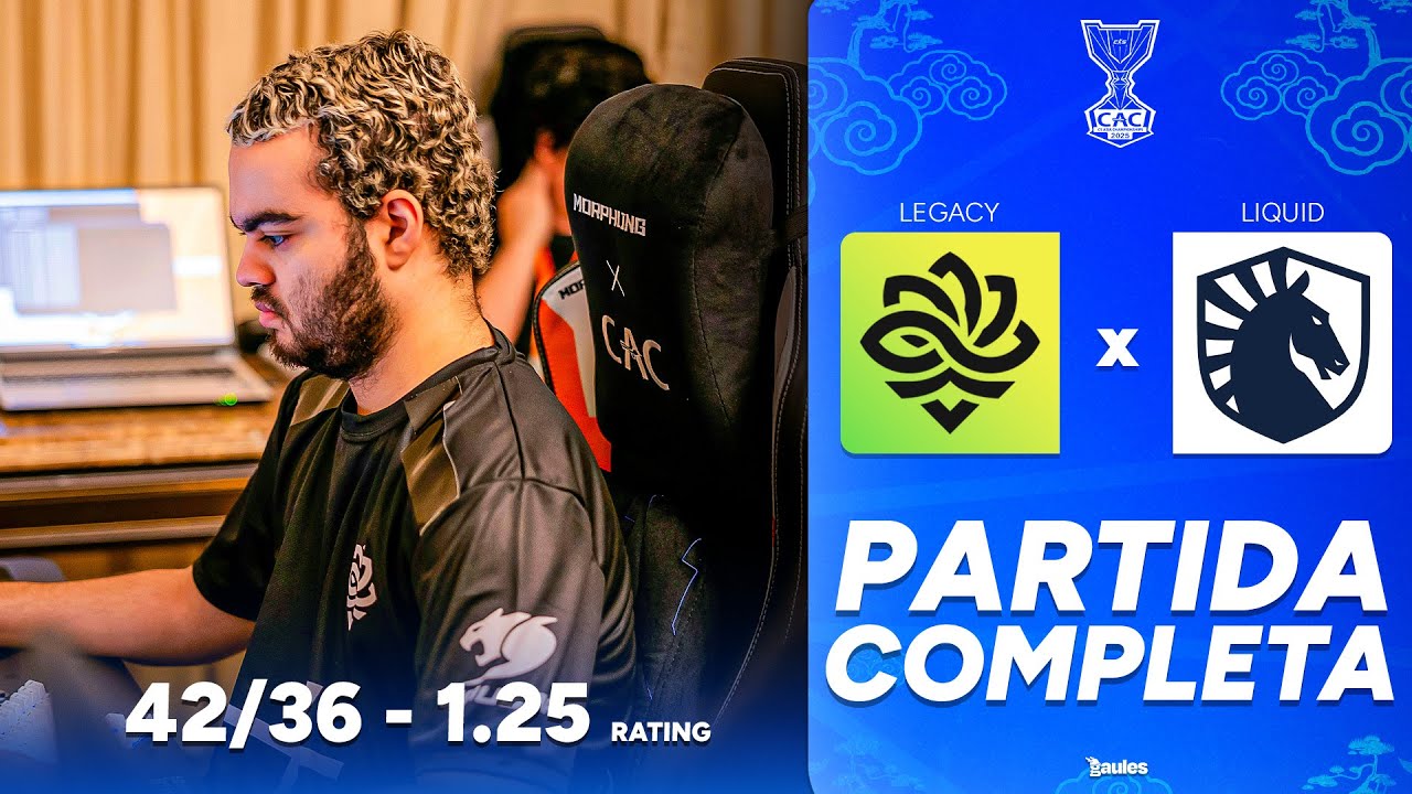LEGACY vs LIQUID - PARTIDA COMPLETA COM GAULES - CS ASIA CHAMPIONSHIP
