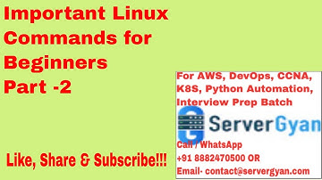 Important Linux Commands for Beginners | Must know the commands- part 2
