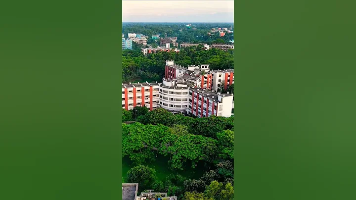 রংপুরের বুকে রত্ন 💎 Begum Rokeya University | Drone View | #viralshort #youtubeshorts  #dronevideo