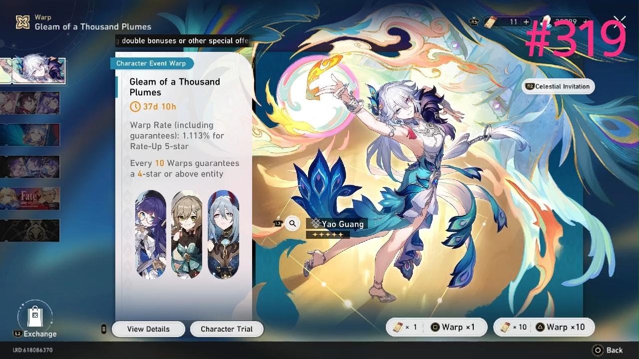 Honkai: Star Rail Journey #319 (Pulling for E1 Yao Guang)