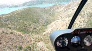 Helicopter ride Lake Irvine