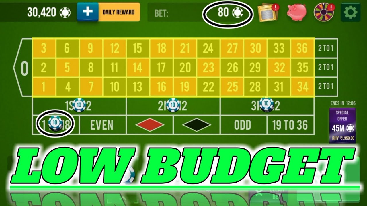 Low Budget Best Gameplay 🌹 Roulette Strategy To Win Roulette