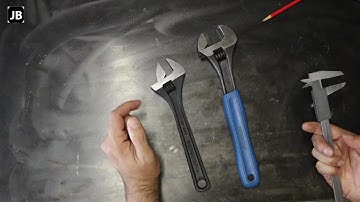 GEDORE Crescent / Adjustable wrench review and modification (Widening the jaws)