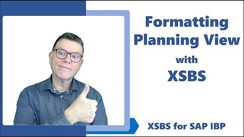 Format SAP IBP Planning View in 2