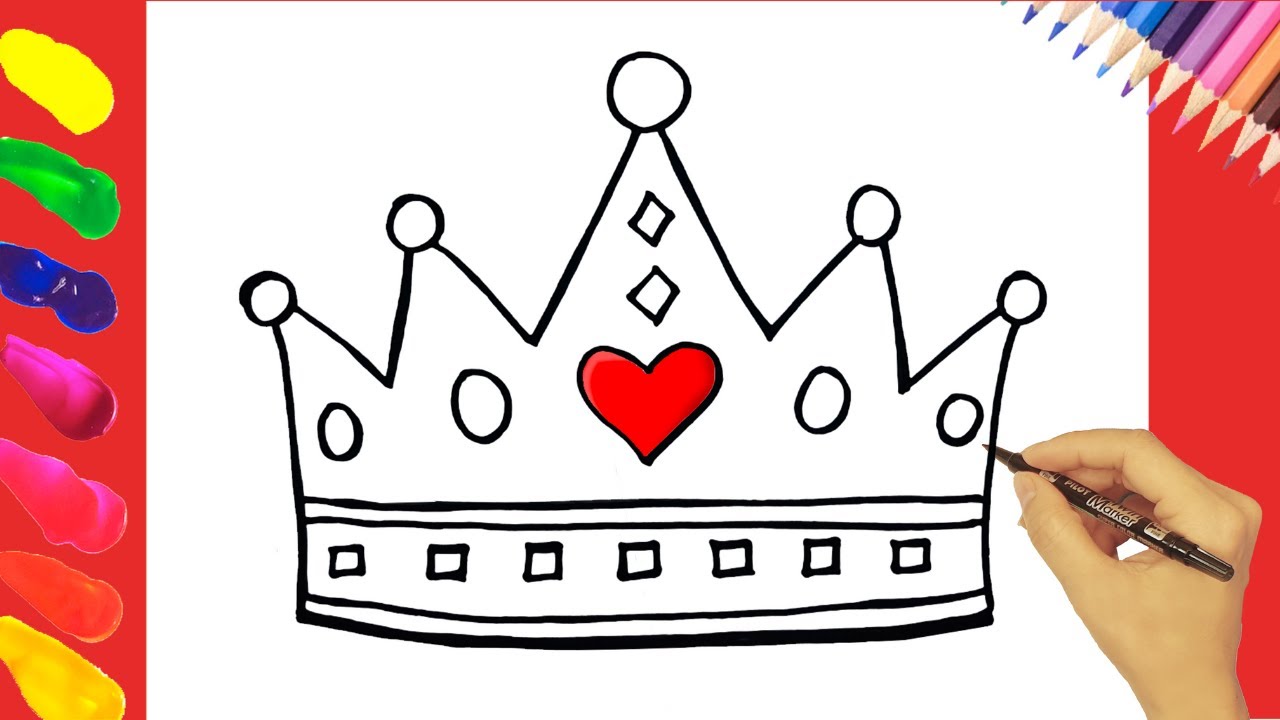 👑 How to Draw a Crown Easy Step by Step | Cách Vẽ Vương Miện Đẹp 👑 ...