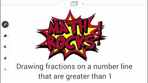 number line fractions greater than 1