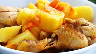 Что приготовить на ужин ТУШЕНАЯ КАРТОШКА С КУРИЦЕЙ РЕЦЕПТ ВКУСНОЙ КАРТОШКИ