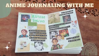 Aesthetic Journaling With Me Anime Journaling- Kamado Tanjiro Demon Slayer