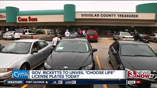 "Choose life" license plates unveiled