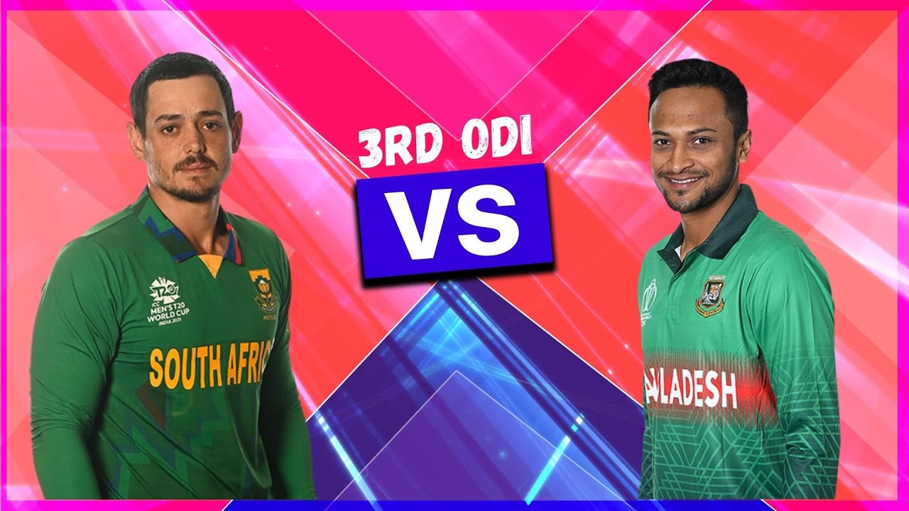 🔴 Live Bangladesh vs South Africa Live, 3rd ODI Live BAN vs SA Live Bangladesh Cricket Live