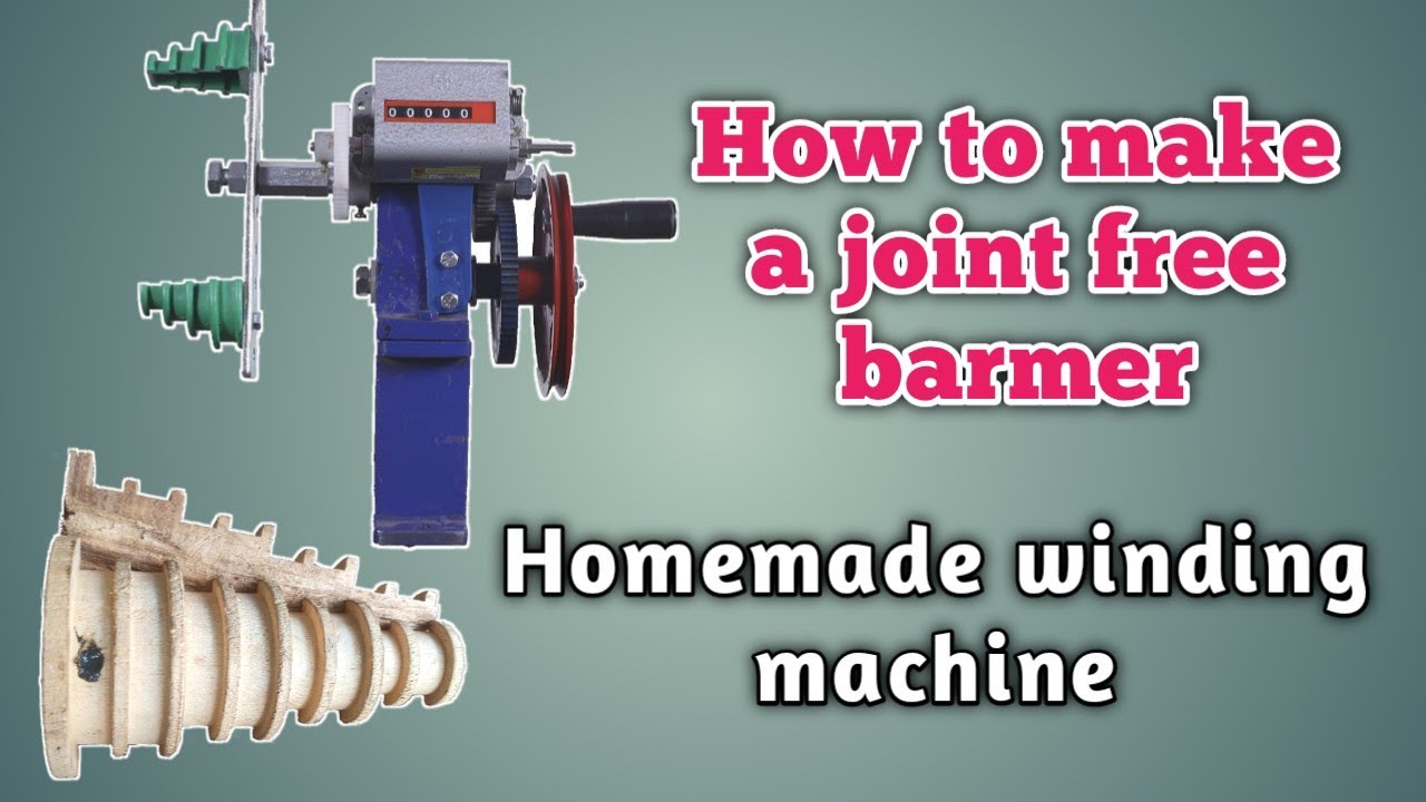 Homemade winding machine Joint free barmer How to rewind a motor