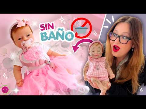 ¿Bebé de silicona pegajoso? 🧐 CUIDADOS de mi BEBÉ REBORN Anuk ¡SIN BAÑO! 🧼✨