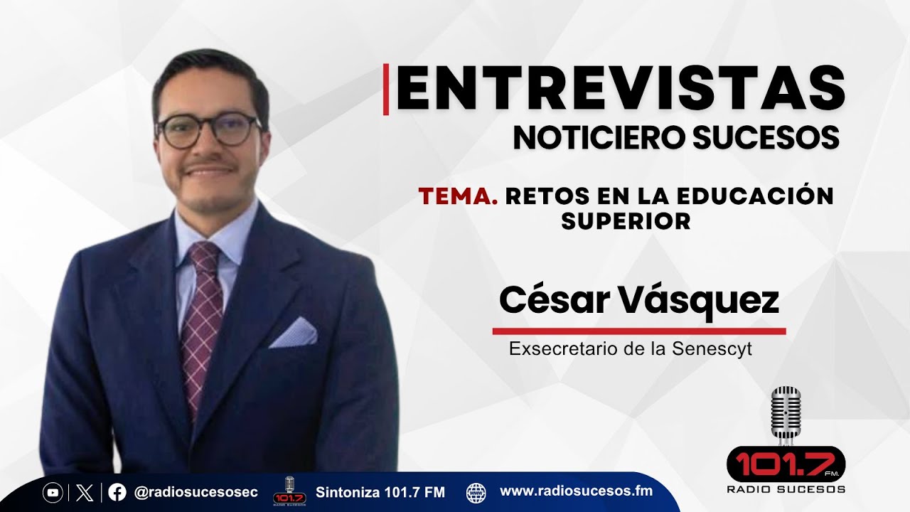 Entrevista César Vásquez, Ex Secretario de la Senescyt