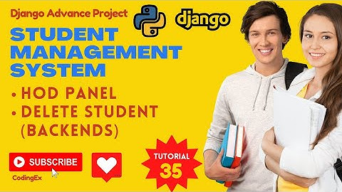Delete Student (Backend) | Python Django Tutorial | Student Management System in Hindi
