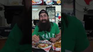 They hadn't seen anyone finish this burger challenge in under 2 hours... and then I showed up #