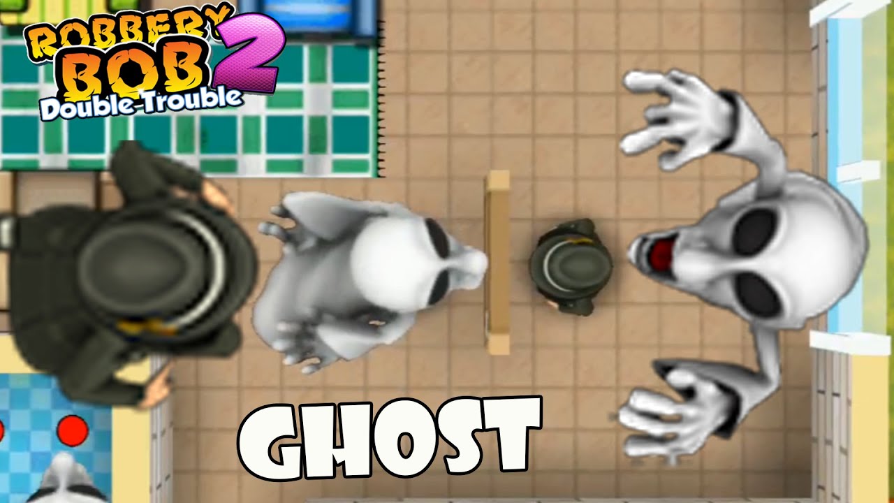 Robbery Bob 2 - Secret Agent Suit Vs Mario Ghost - part 8