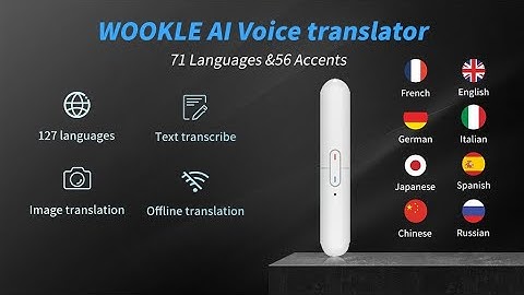 WOOKLE Finger Sized AI Voice Translator For 127 Languages - WOOKLE Language Translator Device