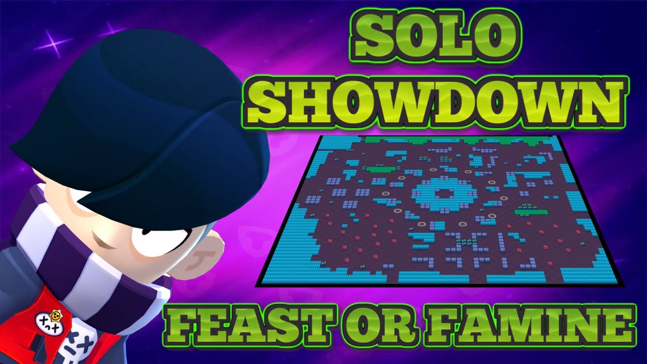 Brawl Stars - Feast or Famine - Edgar God - Solo Showdown Map ...