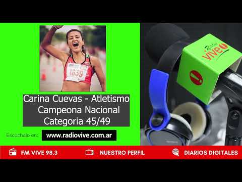 Carina Cuevas   Atletismo Campeona Nacional Categoria 45/49