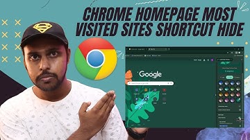 Chrome homepage most visited sites shortcut | chrome how to hide shortcuts