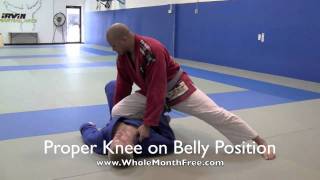 Proper Knee On Belly Position Courtesy Of Crazy 88 Bjj In Elkridge, Md