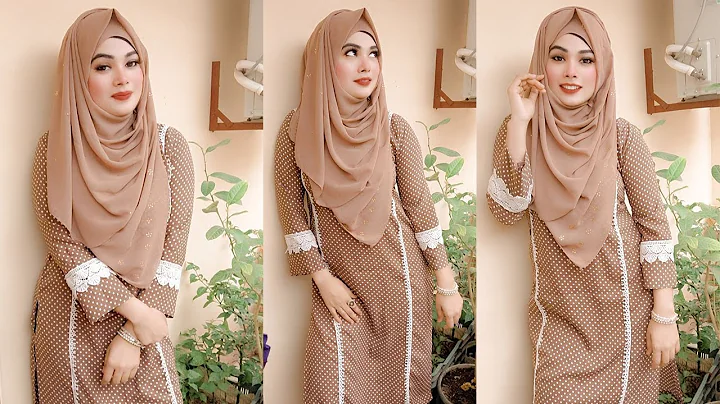 How to Wear Chiffon Hijab With Salwar Suit