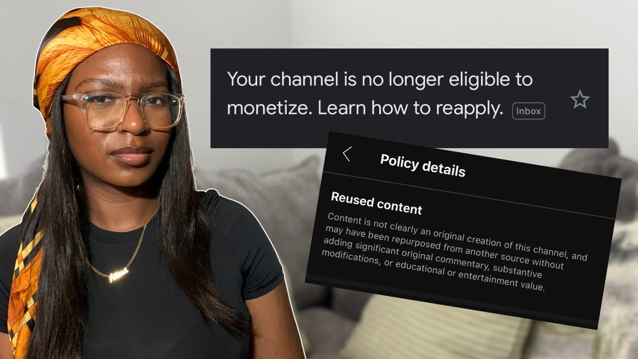 My channel was DEMONETIZED