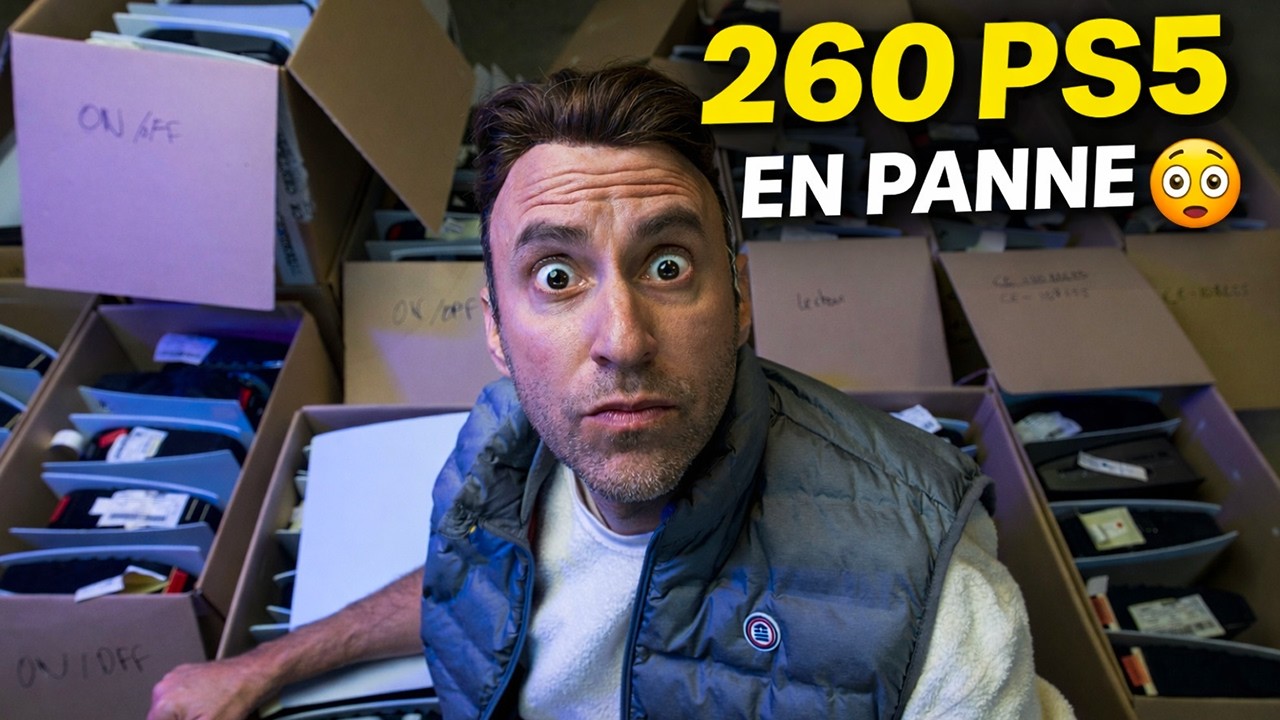 J’ai acheté 260 PS5 en panne… Voilà ce que j’ai découvert