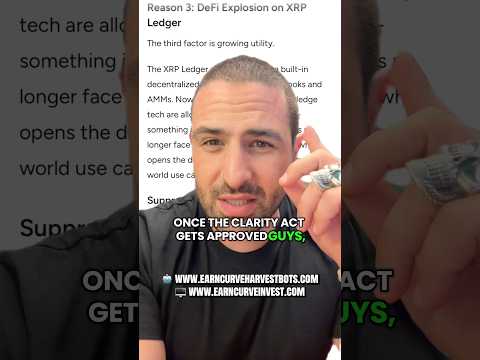 Video preview for #XRP price is being SUPPRESSED wait for the #crypto Clarity Act #earncurve #shorts