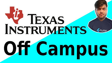 Texas Instruments Off Campus Drive 2021 | 16 Lakhs/annum