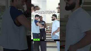 Ashton Hall got SCARED after UFC‘s Arman Tsarukyan INTIMIDATED him BEFORE their FIGHT 😭 #shorts