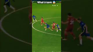 How did Mendy save that shot football player save Mohamed salah liverpool chelsea