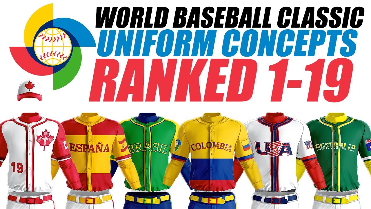 World Baseball Classic Uniform Concepts Ranked 1-19! 