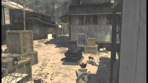 MW3 village across the map throwing knife kill!