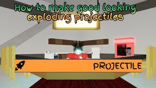 How to make good exploding projectiles in JJS Skillbuilder