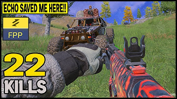 ECHO SAVED ME HERE!! - 22 KILLS SOLO VS SQUAD - CALL OF DUTY MOBILE BATTLE ROYALE FPP
