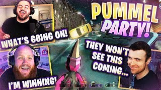 WORLDS CRAZIEST PUMMEL PARTY GAME!!! FT. COURAGE, DRLUPO, TREVOR MAY & BASICALLYIDOWRK