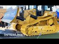 Loading New CAT D5 Dozer on Double Drop Semi Tractor Trailer