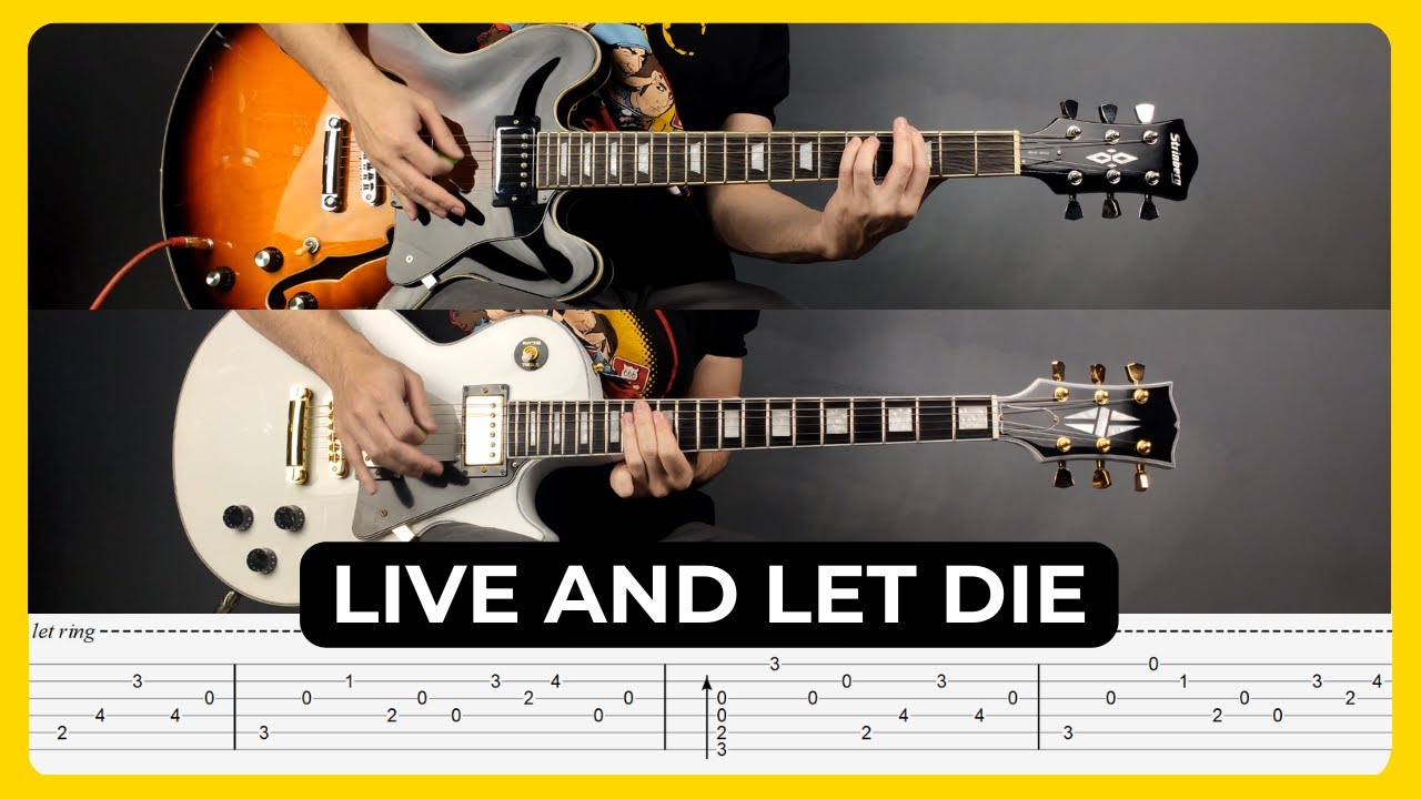Live And Let Die - Guns N' Roses | Tabs | Guitar Lesson | Cover | Tutorial | Solo | All Guitar Parts