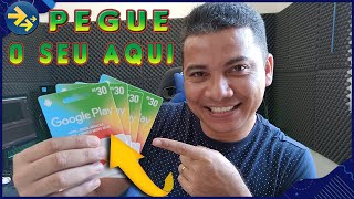 Veja como GANHAR e RESGATAR  GIFT CARD da GOOGLE PLAY  de graça.2021