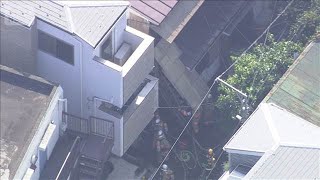 【速報】JR中央線の線路近くで住宅が燃える　東京・杉並区(2025年8月26日)
