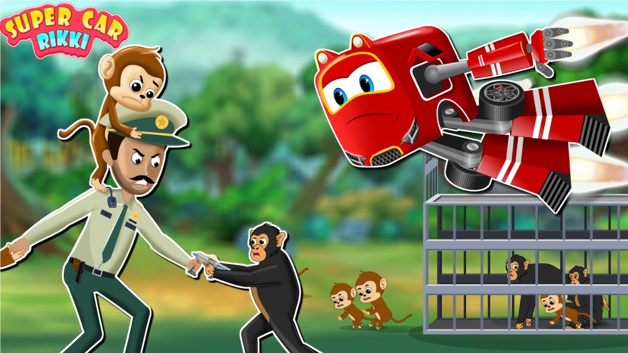 Supercar Rikki saves the Forest Animals from viruses spread all over