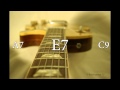 Texas blues shuffle guitar backing track in e