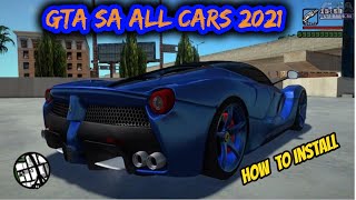 GTA Sanandreas Car Pack For Low Pc|Car Pack For GTA Sanandreas 2021|How to Install Cars